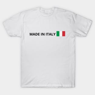 Made in italy with italian flag T-Shirt